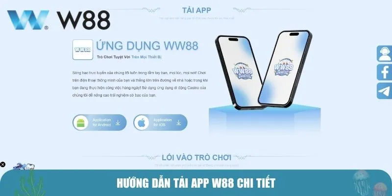 Hướng dẫn tải app W88 chi tiết
